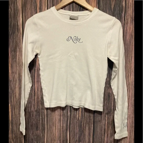 Rare Vintage Nike Made In The USA Single Stitch Crop Top - Women’s Size Small - Picture 1 of 8